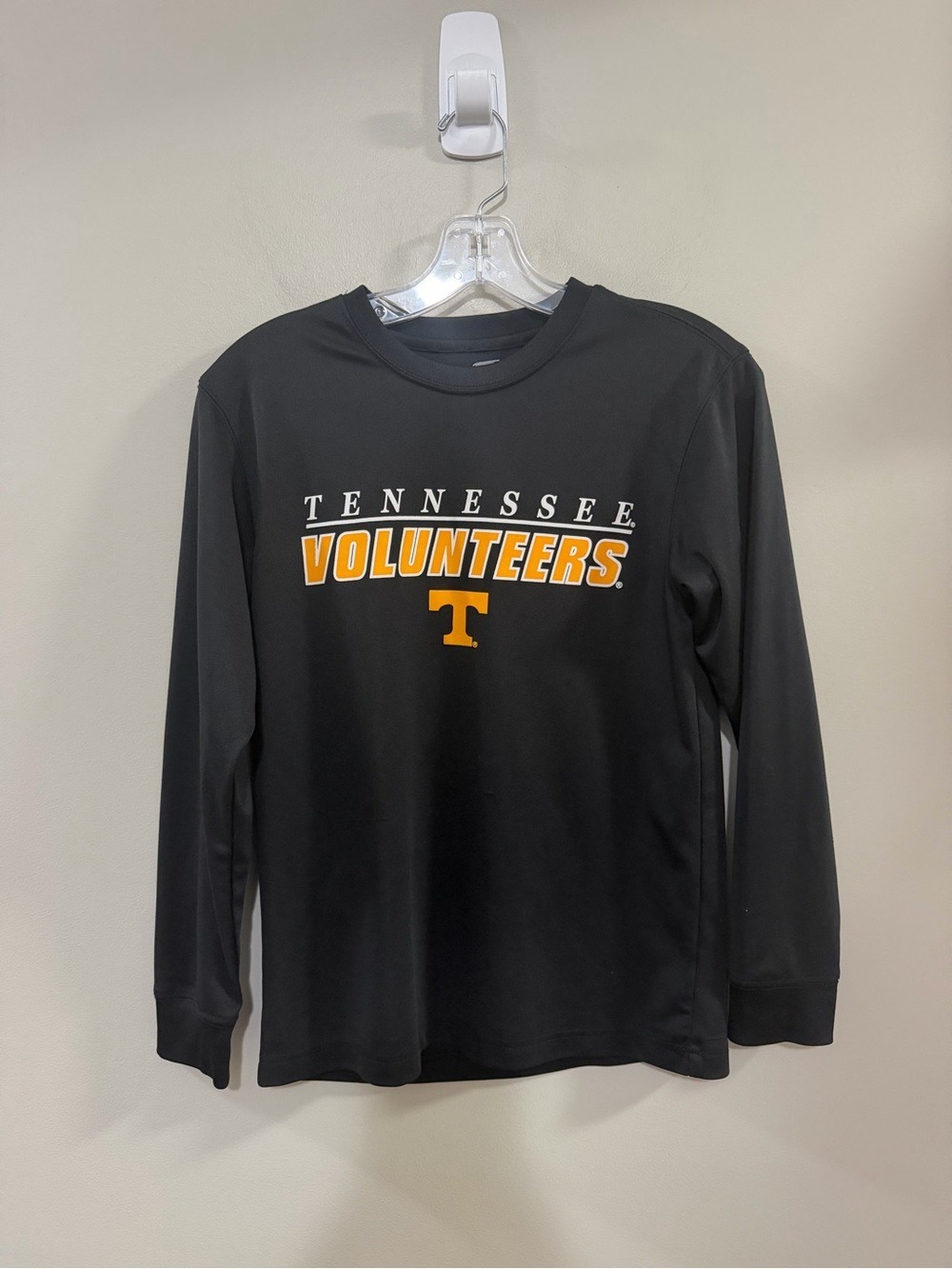 Youth Colosseum Black Long Sleeve Tennessee Volunteers Tee with Smoky